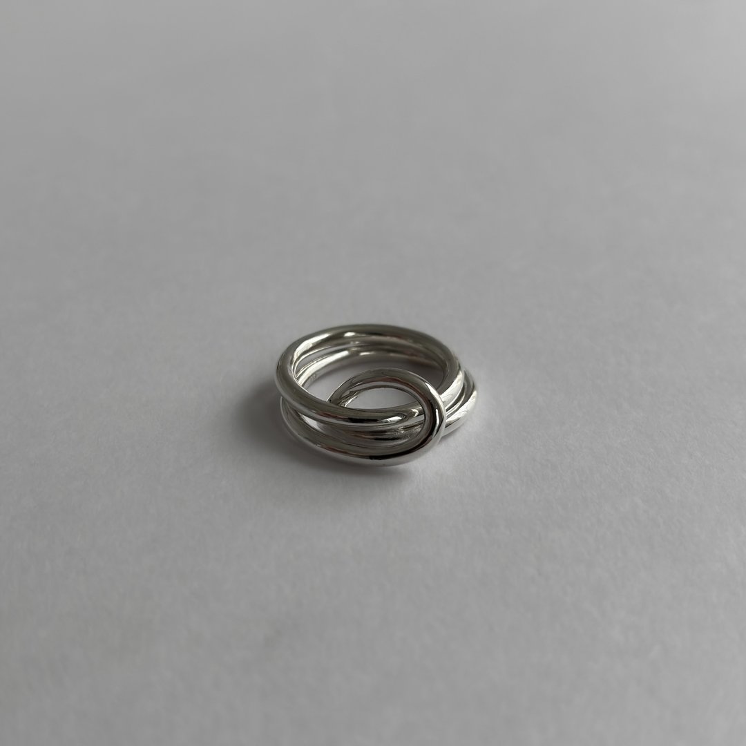 戒指 925纯银 wave ring01 - 戒指 - 其他金属 