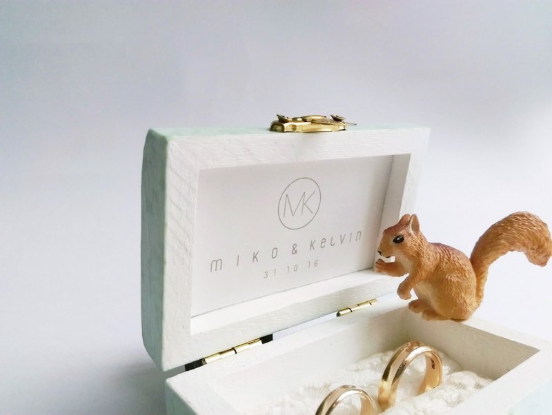 度身订造 - 结婚/求婚戒指盒 - 戒指 - 木头 多色