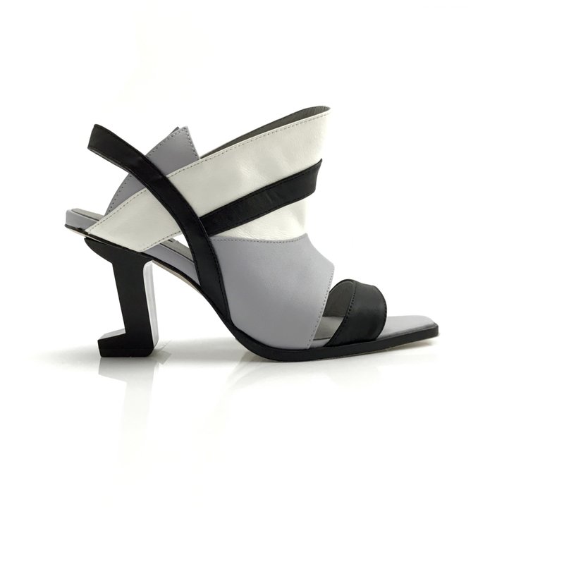 LEADING ROLE | 皇冠 | 设计款 | 手工鞋 | 白 - 男女凉鞋 - 真皮 白色