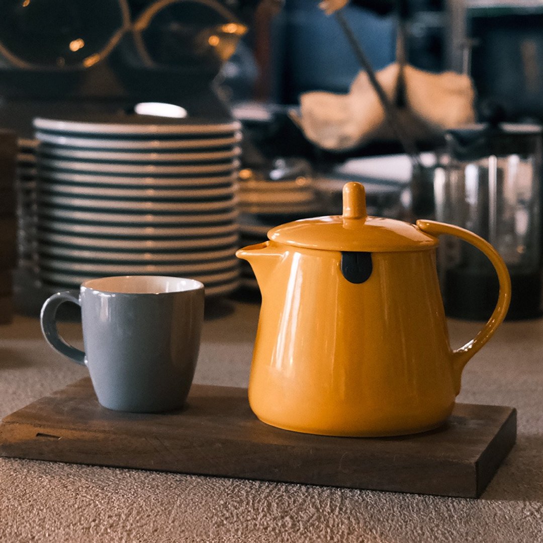 【节日送礼】美国 FORLIFE 茶包壶 - 黄 (茶包茶壶) - 茶具/茶杯 - 瓷 橘色