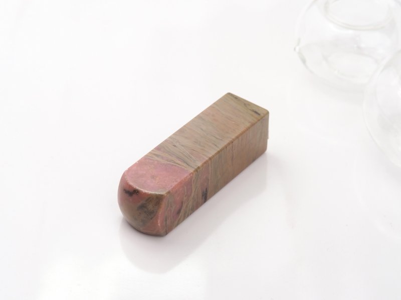 玫瑰石印章 | 开运印章 | 个人印鉴章 - 印章/印台 - 玉石 卡其色