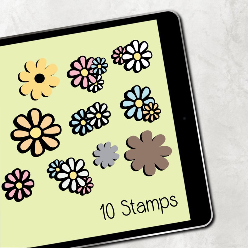 Daisy Procreate Brush Stamp - 其他数码商品 - 其他材质 