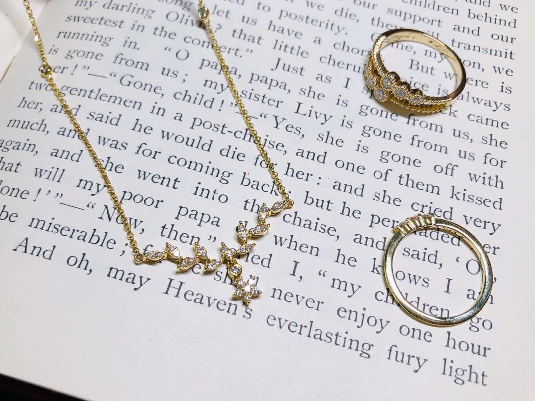 【Moriarty Jewelry】轻奢系 | 微性感 | 18K  黄K金  小钻项链 - 项链 - 贵金属 