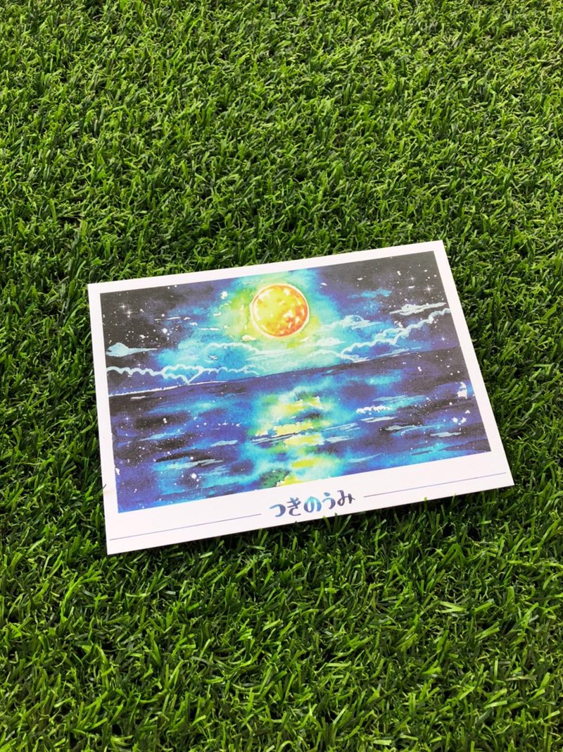 明信片　月海 - 卡片/明信片 - 纸 蓝色