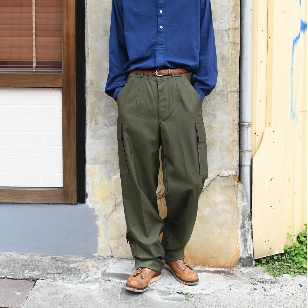 荷兰军公发野战裤 / Vintage古着、古着公发、军装穿搭、军装长裤 - 男士长裤 - 其他材质 绿色
