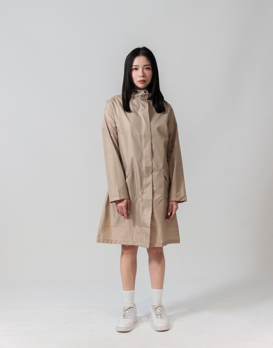 sunrainlike尔雅温文防泼水风衣 雨风衣 挡风 透气 Trench Coat - 女装休闲/机能外套 - 防水材质 卡其色