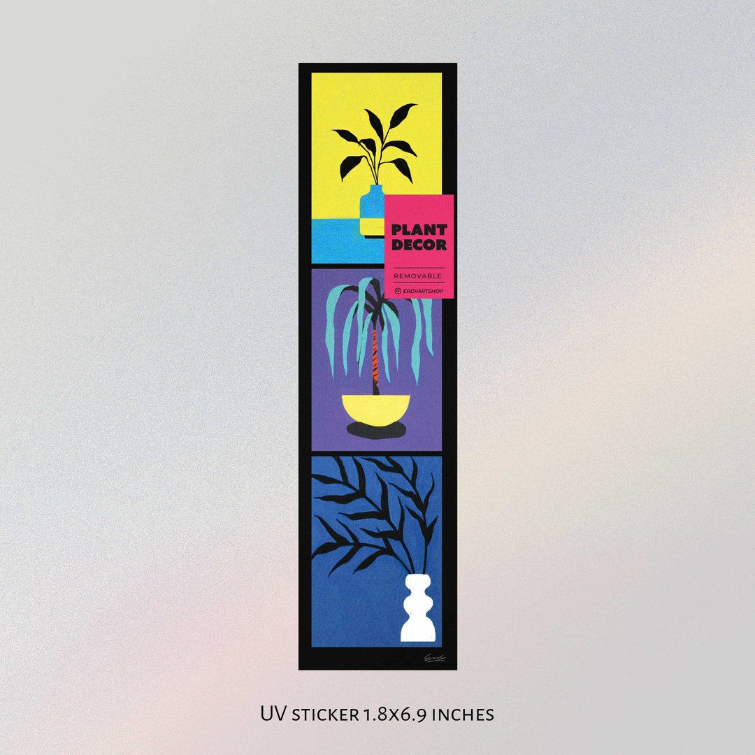 Sticker | Plant Decor - 贴纸 - 纸 黄色