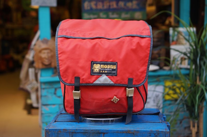 EARTH.er  :: Vintage系列 :: │挪威户外品牌“MOSKUS”复古背包 ● Norway Outdoor Brand "MOSKUS" Vintage External Frame Backpack │ - 后背包/双肩包 - 其他材质 红色