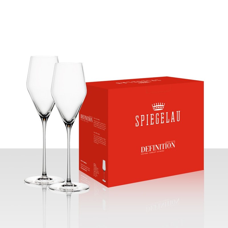【Spiegelau】 Definition香槟杯250ml-2入礼盒 - 酒杯/酒器 - 玻璃 