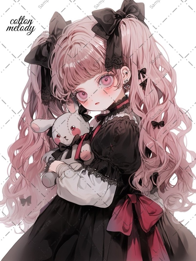 original sticker no.384A 人物贴纸 原创贴纸 人物贴纸 女孩贴纸 原创人物贴纸 - 贴纸 - 纸 