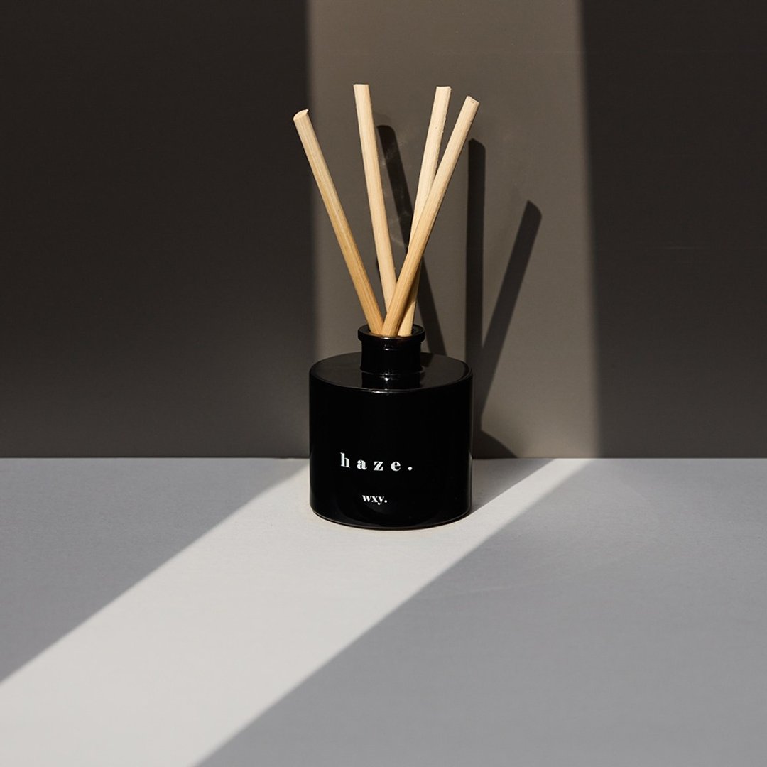 【英国 wxy】经典瓶装扩香 - haze. 广藿香 & 麻 /100ml - 香薰/精油/线香 - 玻璃 黑色