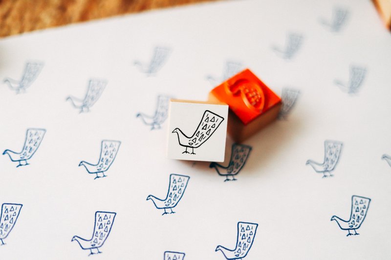 雉鸡印章 / YUTORI 系列 - 印章/印台 - 木头 