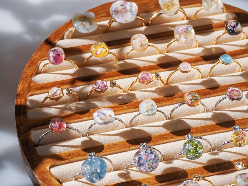 随机环 - 戒指 - 树脂 多色