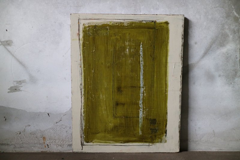 Roimos art oil painting ornament painting wall hanging original painting - 海报/装饰画/版画 - 木头 绿色