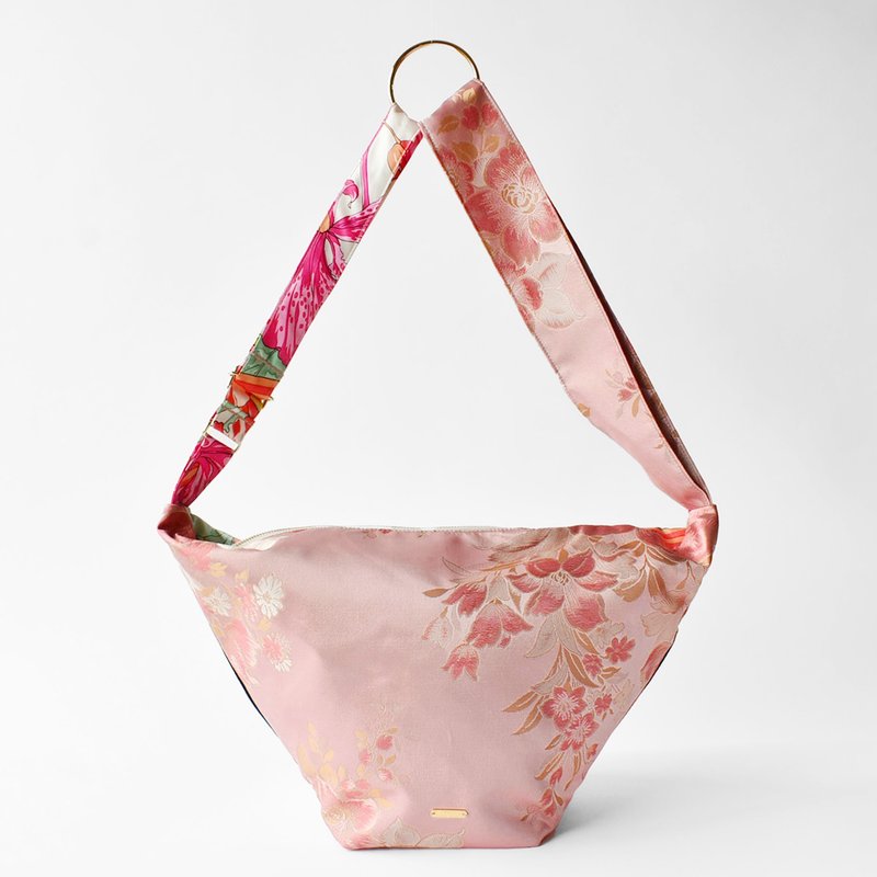 KUSH BAG 日式图案 / 皱褶包 - 侧背包/斜挎包 - 其他材质 