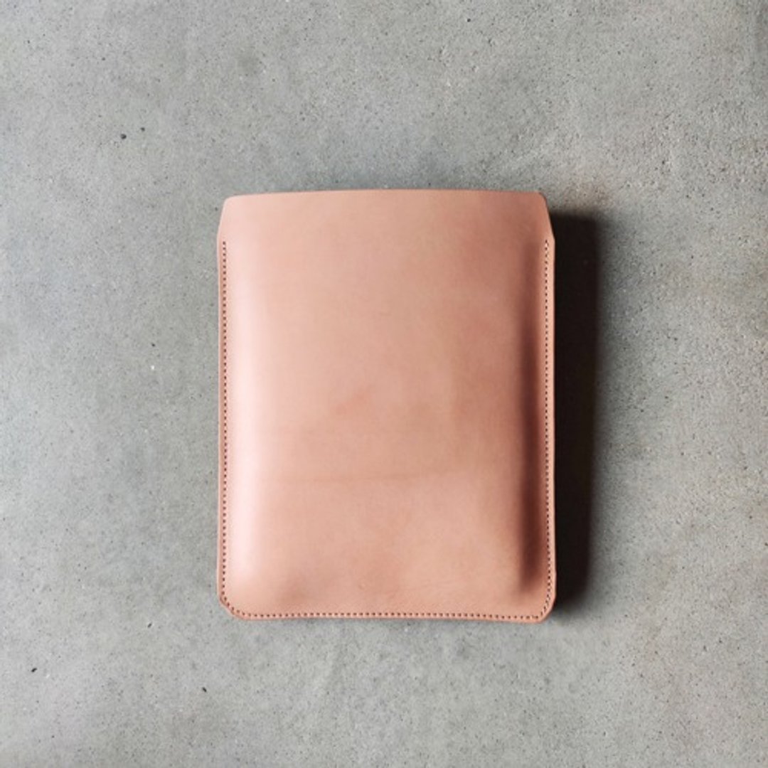 全苯染皮革 iPad 保护套 昭南头层牛革 浅棕色 / 原色 平板电脑 Apple Pencil 亦可收纳 - 其他 - 真皮 