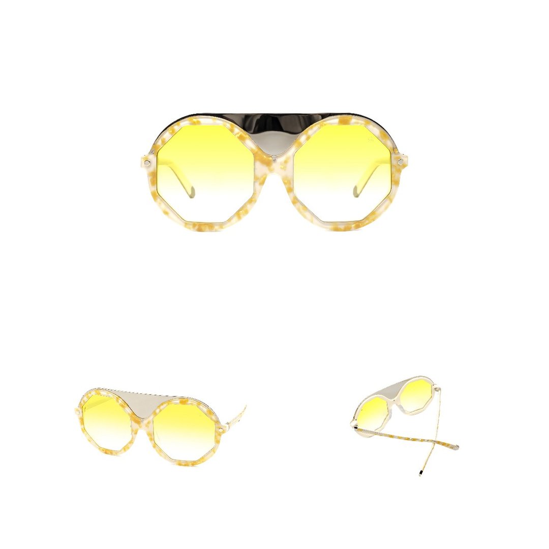HEX Eyewear Wonka 墨镜 | 太阳眼镜 | 造型圆框 | 意大利制 | - 墨镜 - 其他材质 黑色