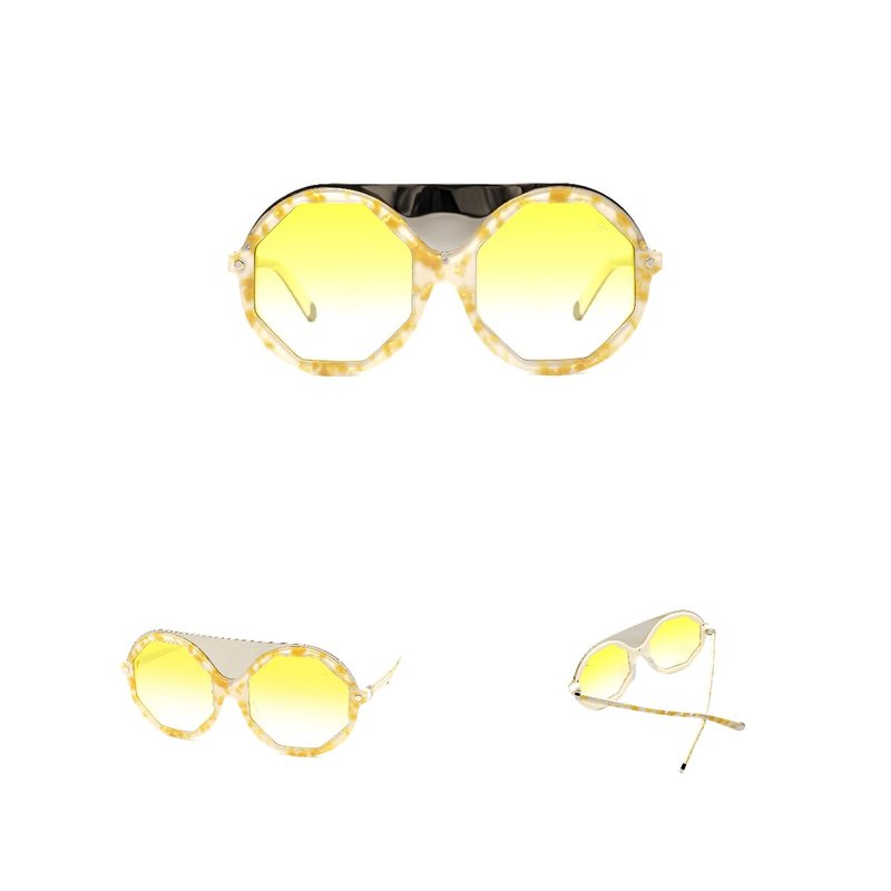 HEX Eyewear Wonka 墨镜 | 太阳眼镜 | 造型圆框 | 意大利制 | - 墨镜 - 其他材质 黑色