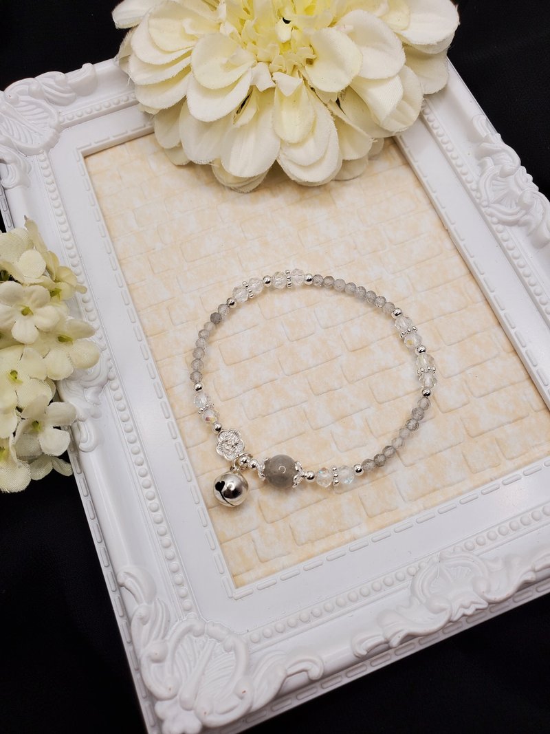 秀气气质一步一响钻切灰月光手串 - 手链/手环 - 水晶 灰色