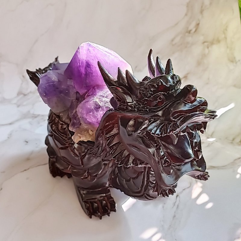 AC22  刚果紫晶小龙龟 - 摆饰 - 水晶 