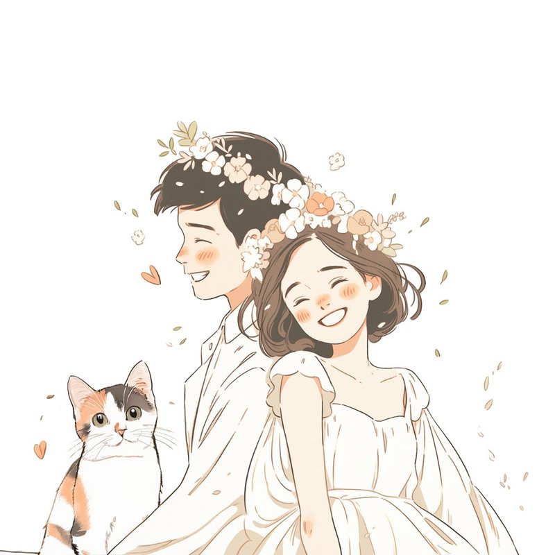 【加购/插画/修改】 特殊情况 一般请勿下标 - 婚礼誓言书 - 纸 白色