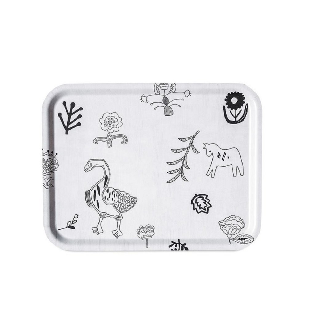 方型托盘-VÄVA SPIS TRAY (43 X 33 cm) - 托盘/砧板 - 木头 白色