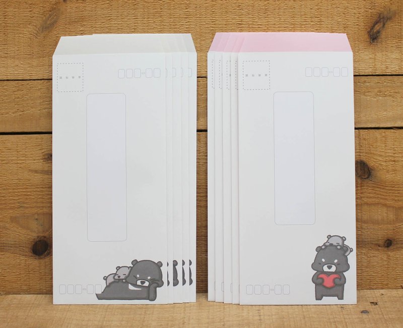 【信封】直式标准信封 (亲爱的黑熊)69034 - 信封/信纸 - 纸 多色