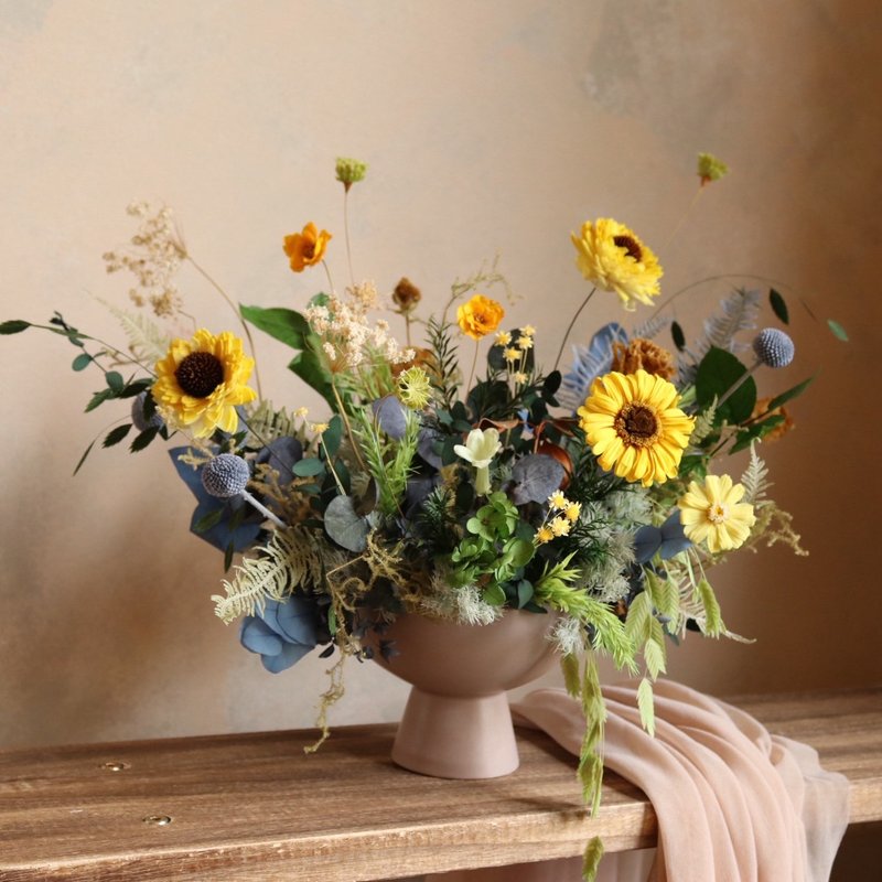【遇见恒久】艺术家的维特尼花园款 永生花盆栽 限门市自取 - 干燥花/捧花 - 植物．花 