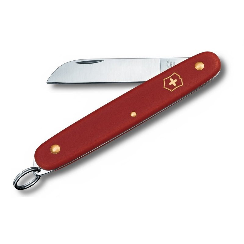 VICTORINOX 瑞士维氏 瑞士刀 花卉刀(with ring) 3.9051 - 植栽 - 不锈钢 红色