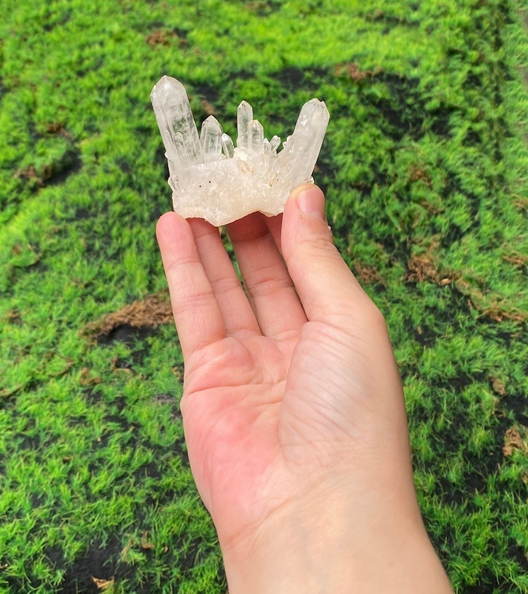 能量水晶摆件-天然原矿能量白水晶簇 消磁净化 疗愈 开运 - 摆饰 - 水晶 白色