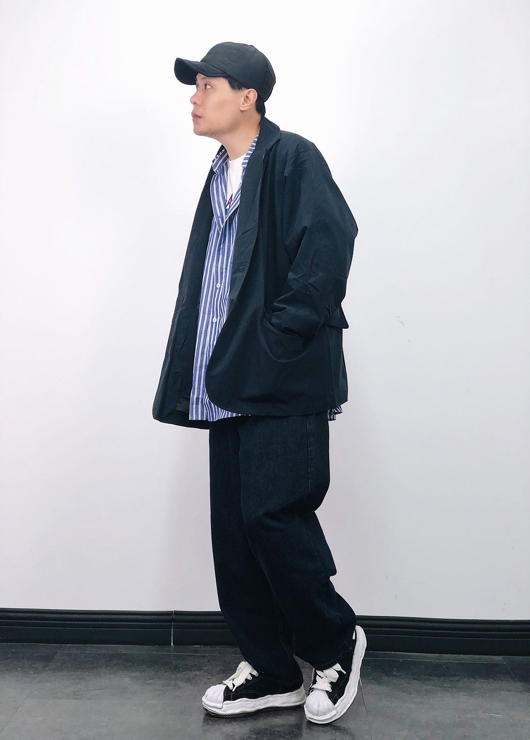 CITYBOY 学院风日系中性款宽松西装夹克外套 男女均可 - 男装西装外套 - 棉 