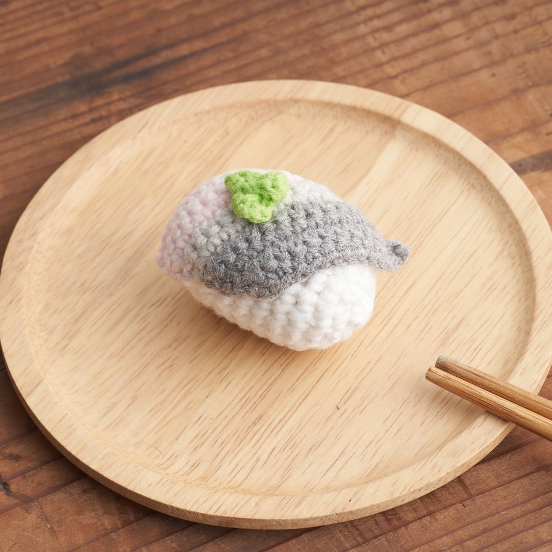 pom pom sushi 针织寿司【鲭鱼】 - 玩具 - 聚酯纤维 