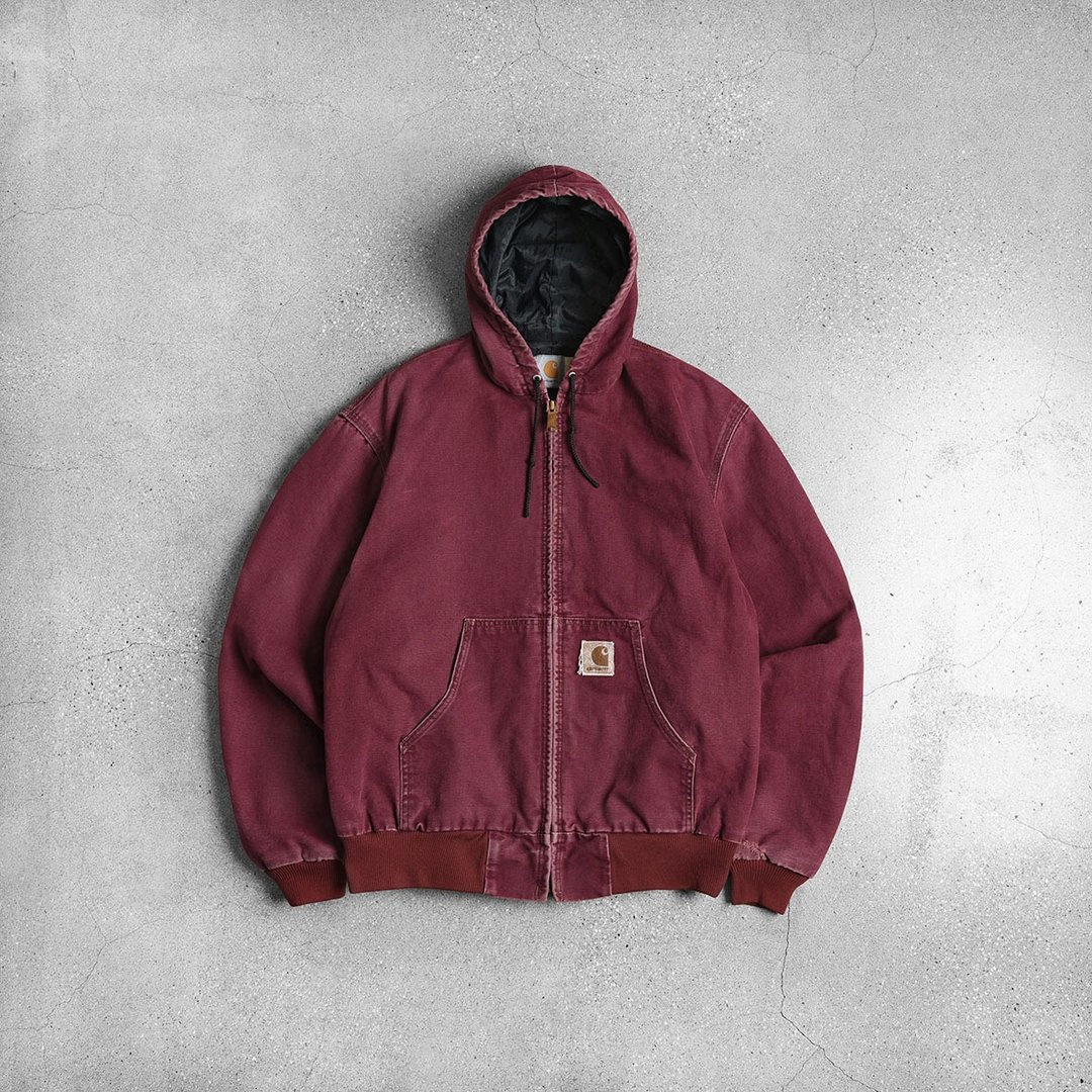 Vintage Carhartt 工作夹克 / Vintage 古着 - 男装外套 - 棉 红色