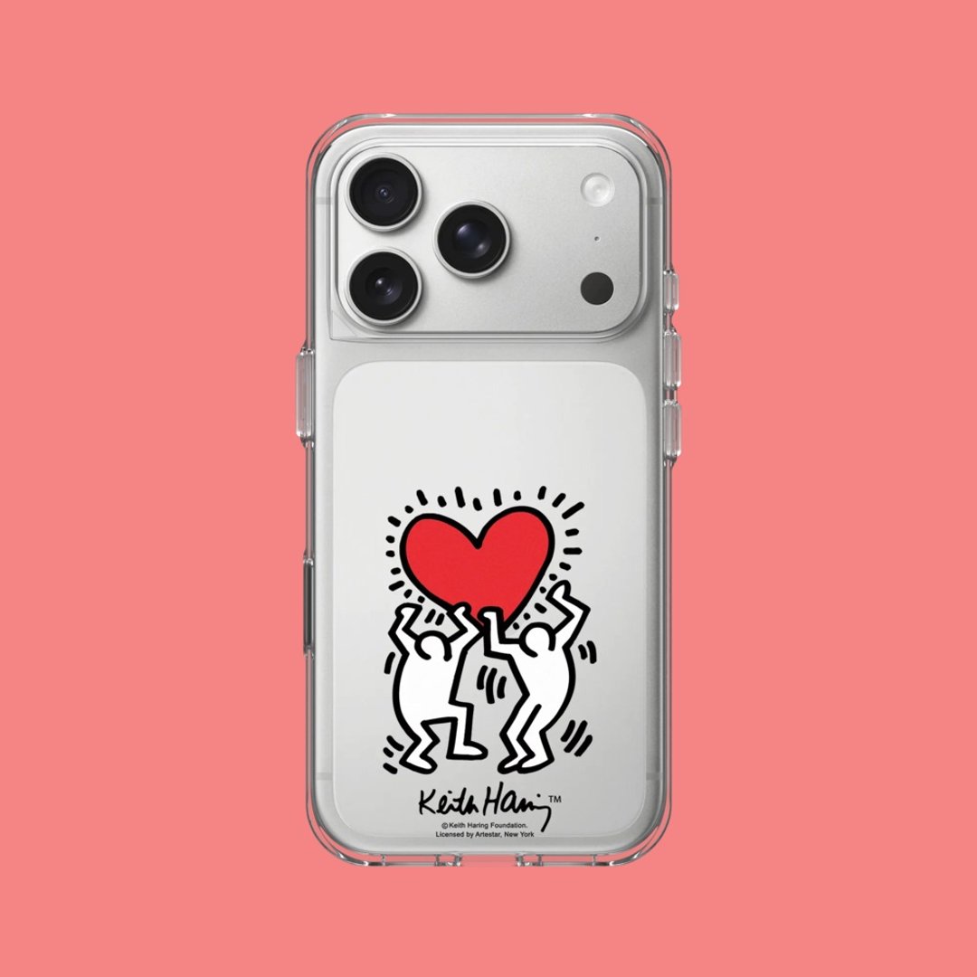 犀牛盾 Clear 透明防摔手机壳∣Keith Haring/爱心 for iPhone - 手机配件 - 塑料 透明