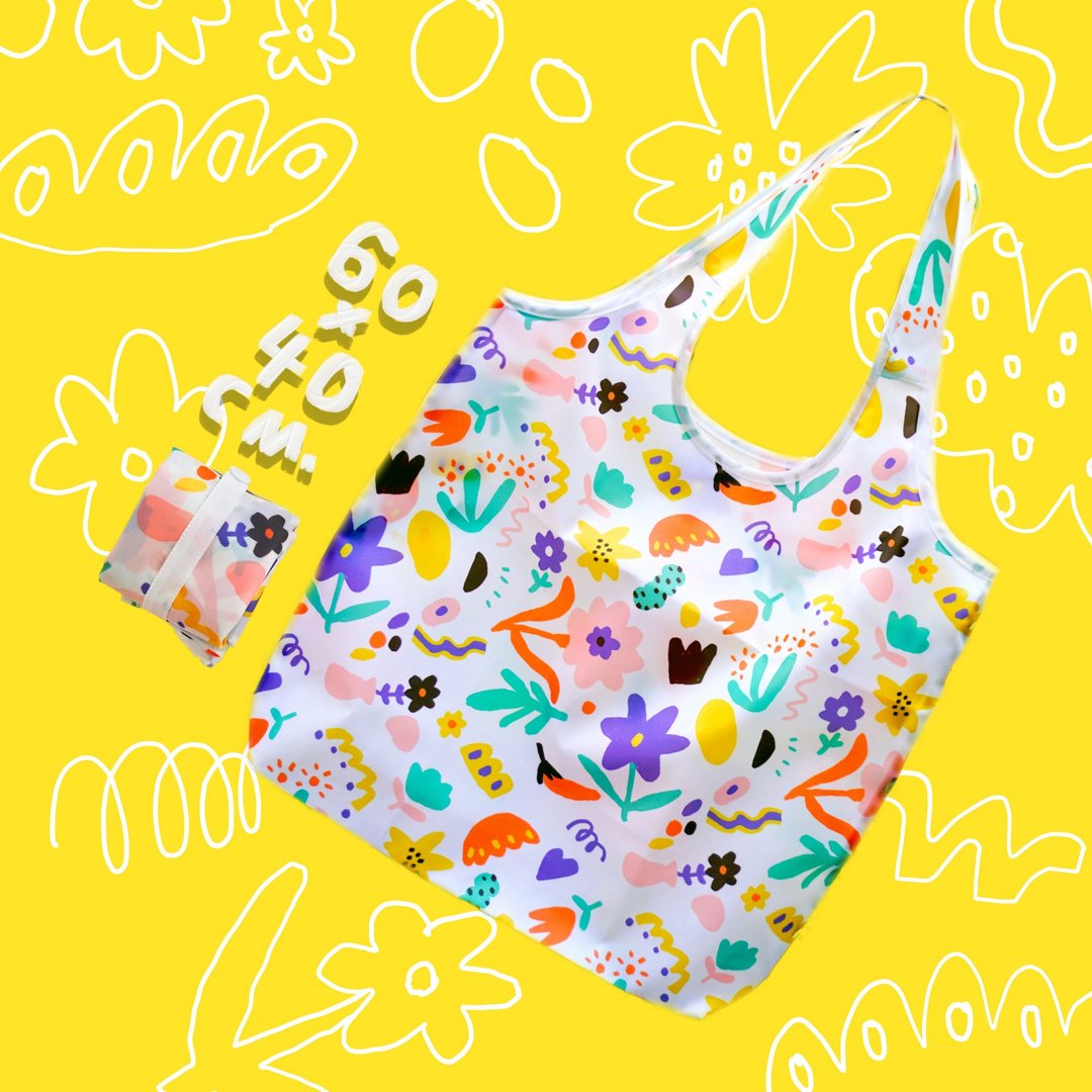 RANDOM FLOWERS FOLDABLE BAG - 其他 - 其他材质 白色