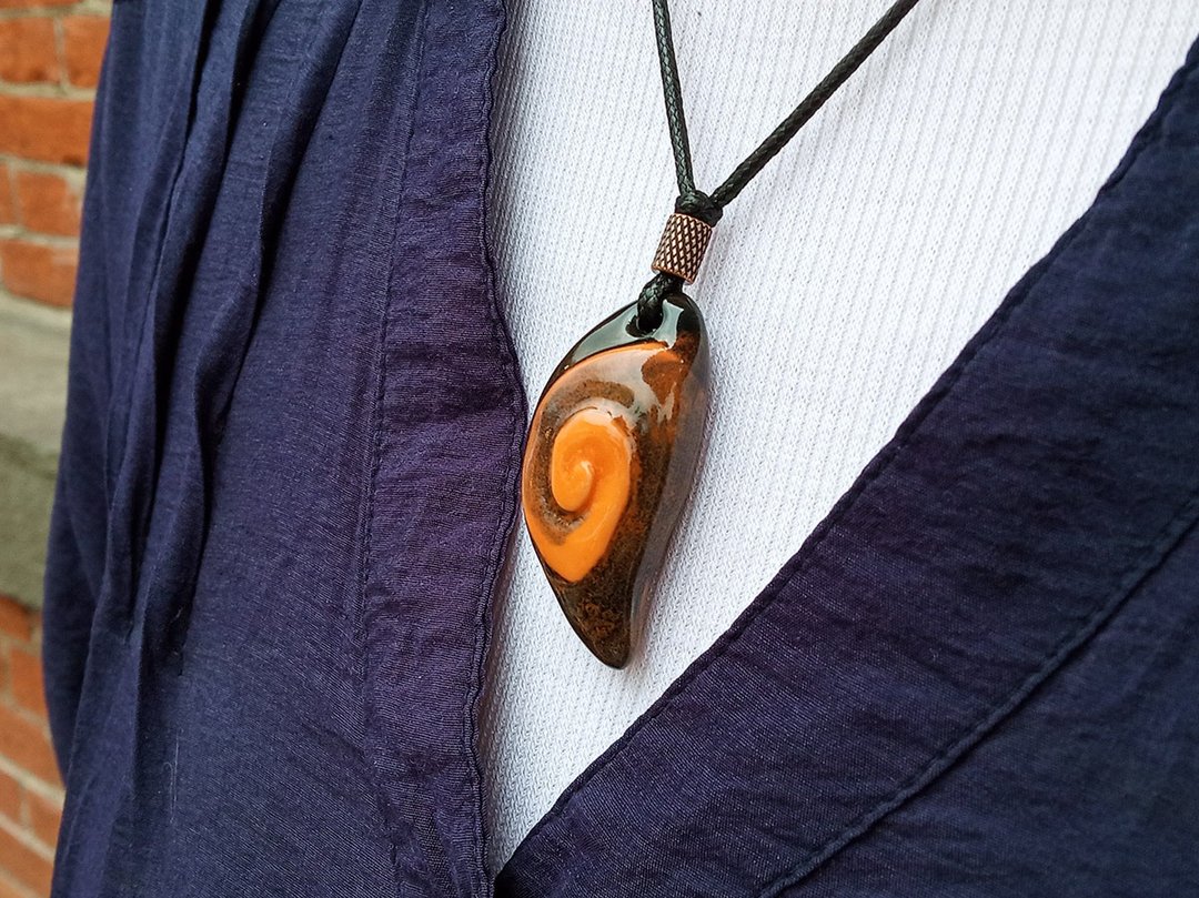 艺术作品精油项錬 (EO Necklace) - 项链 - 陶 