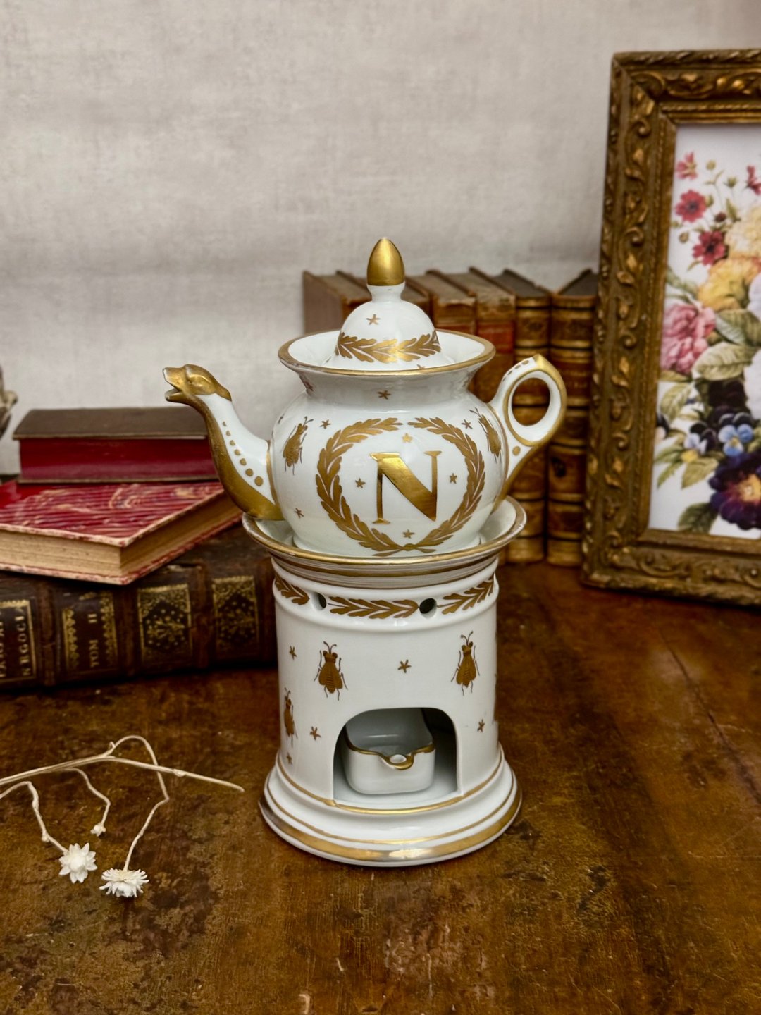 50172-珍稀19世纪法国帝政风格瓷器茶具组 - 茶具/茶杯 - 瓷 