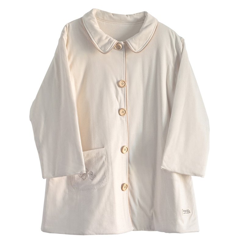 有机棉儿童铺棉睡袍-母子鸟 - 童装外套 - 棉．麻 