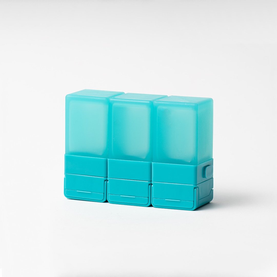 Suzzi 积木旅行分装瓶 海洋蓝绿S 50ml -三件旅行组 - 收纳用品 - 硅胶 绿色