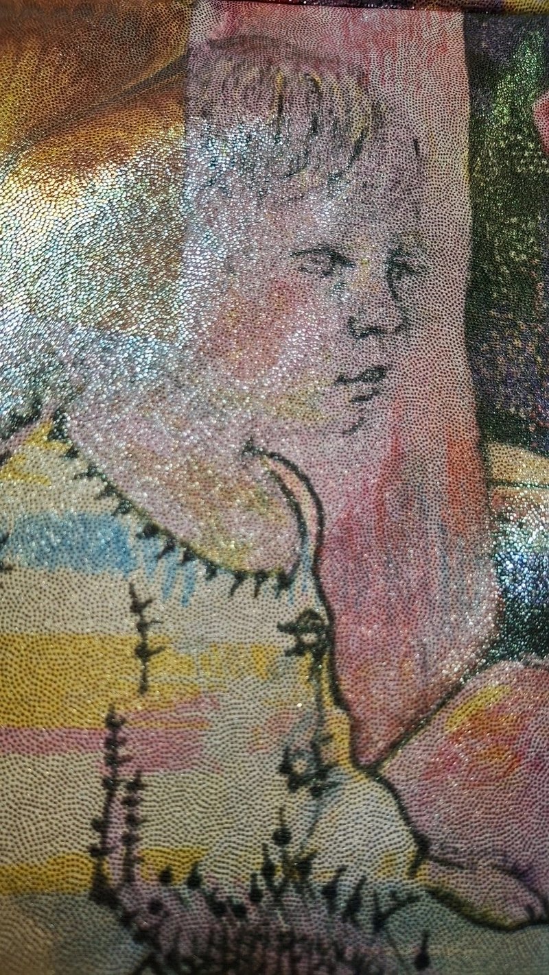 坐瑜珈裤 吸湿排汗 亮片 弹性短裤 Seat Yoga Short Glitter 拼贴 - 女装瑜珈服 - 聚酯纤维 金色