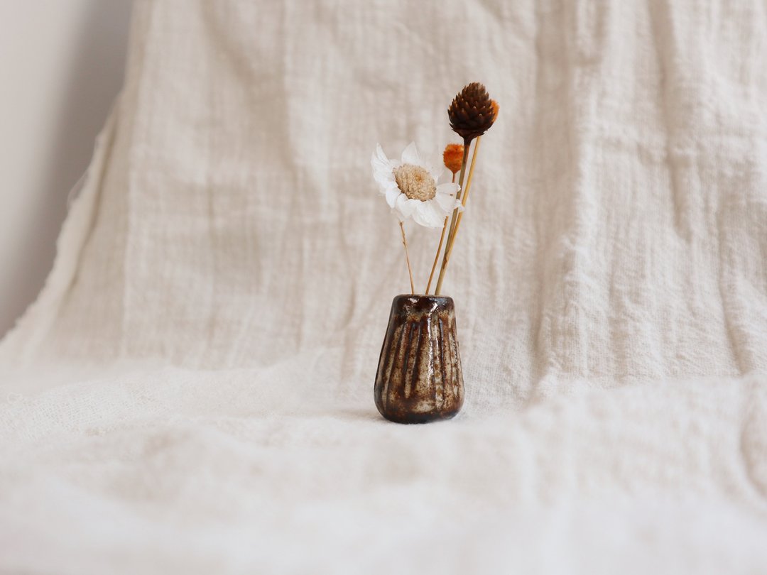 陶瓷花器 - 花瓶/陶器 - 陶 咖啡色