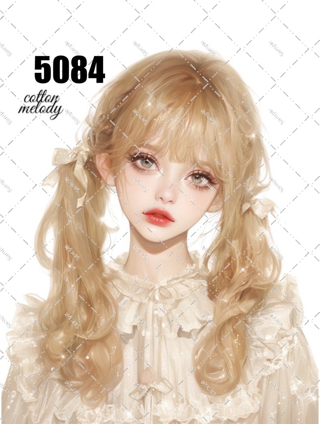 original sticker no.5084 人物贴纸 原创贴纸 原创人物贴纸 装饰贴纸 cotton melody - 贴纸 - 纸 