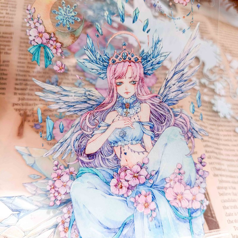 WF733_冰鑽精靈 / 裝飾膠帶 - 纸胶带 - 塑料 多色