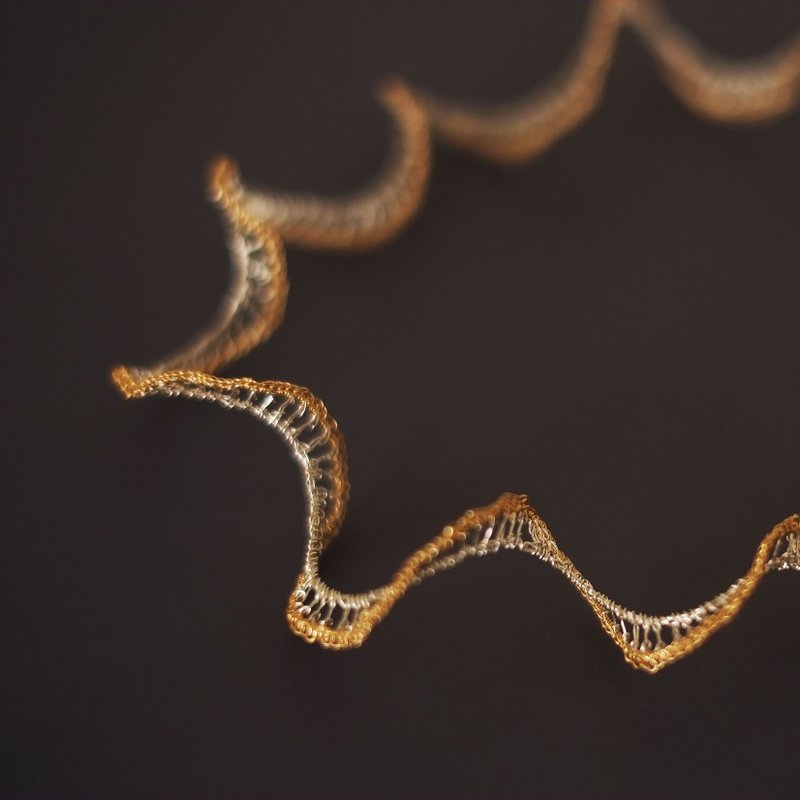 荷叶边项链 - 项链 - 其他金属 银色