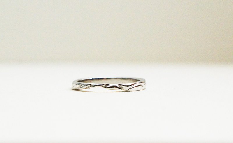 Poem 诗系列 -未央- 纯银手工戒指 - 戒指 - 其他金属 灰色