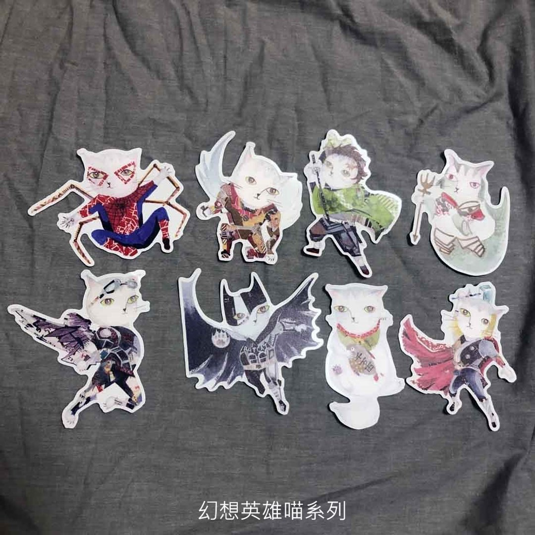 老朋友限定礼 :透明白墨贴套组Ipad/笔电/行李箱/壁贴/玻璃 5套组 - 墙贴/壁贴 - 防水材质 