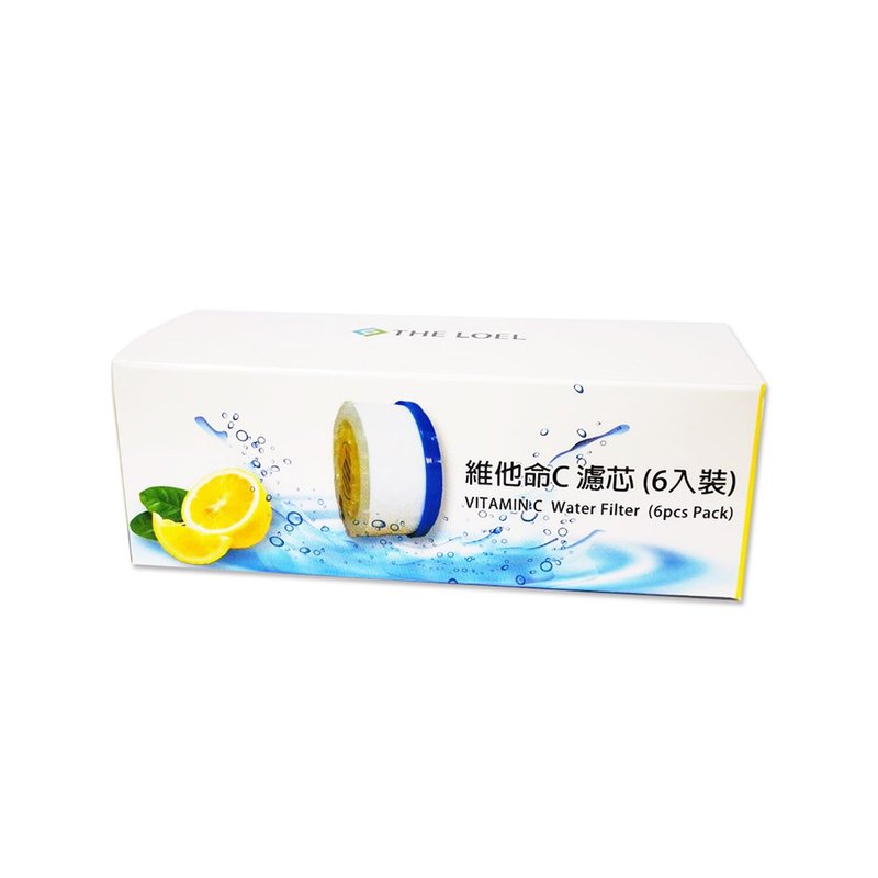 THE LOEL 维他命 C 水龙头滤芯 6 入组 - 卫浴用品 - 聚酯纤维 黄色