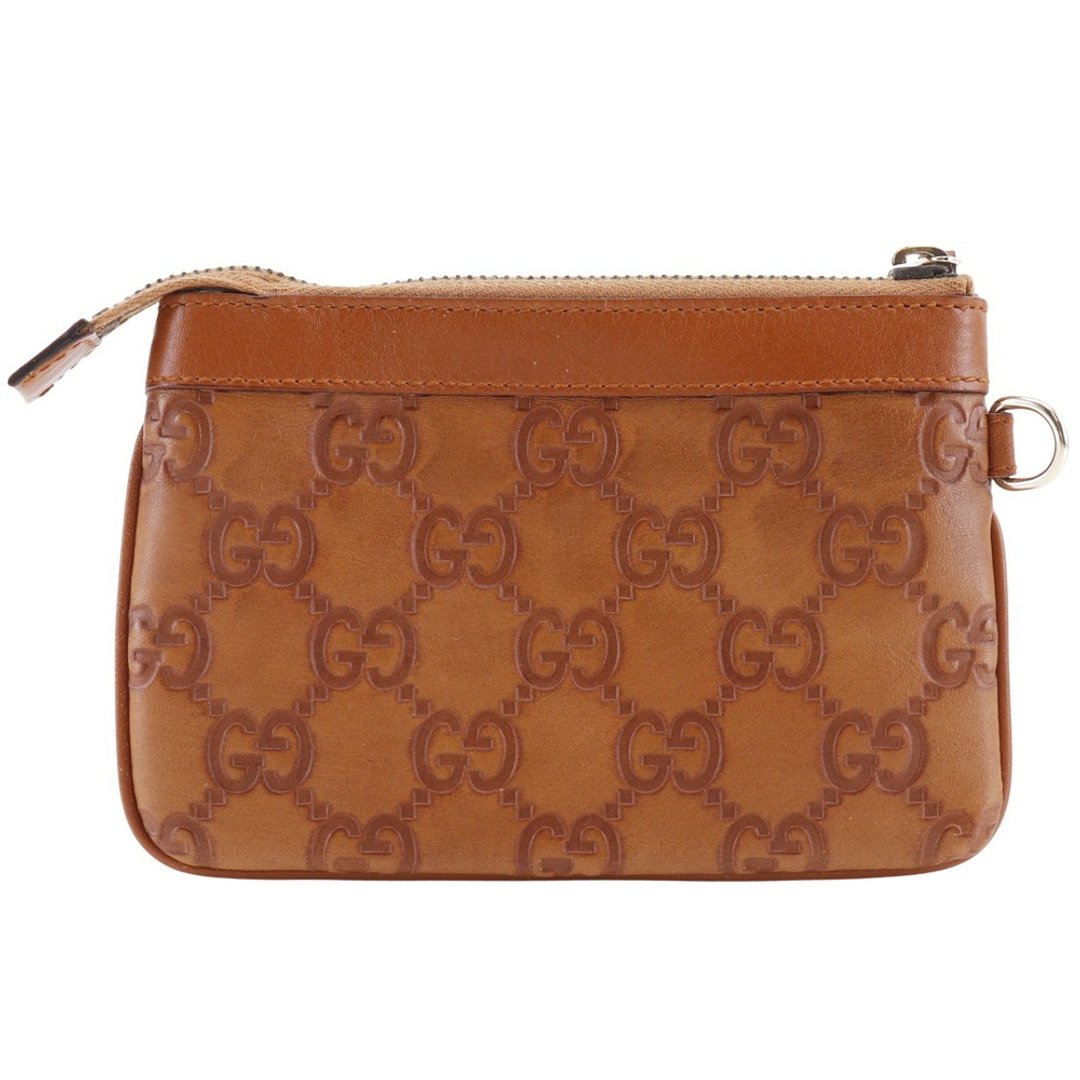 【日本直送】GUCCI 经典 GG 压纹皮革化妆包 146570 棕色 中性【二手】 - 化妆包/杂物包 - 真皮 咖啡色