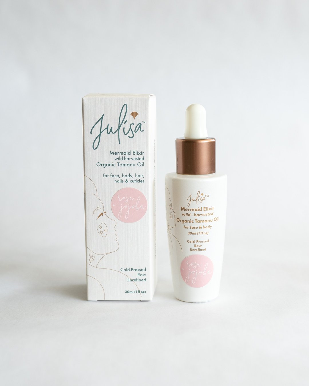 玻璃肌水润保养油 澳洲JULISA有机玫瑰荷荷巴琼崖海棠油30ml - 脸部清洁/卸妆用品 - 植物．花 