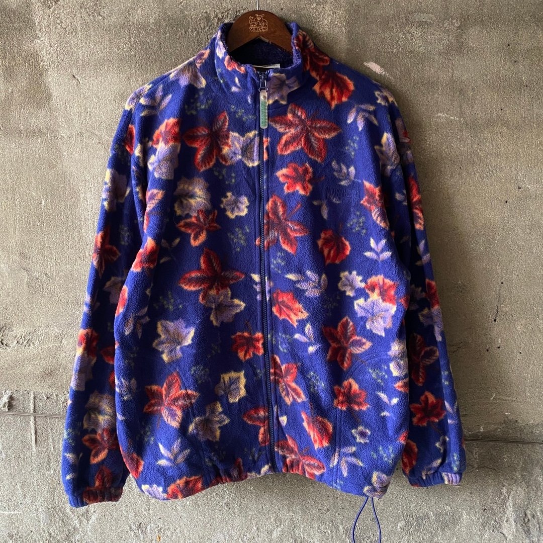 --两光师选物--蓝底色枫叶摇粒绒外套fleece - 男装外套 - 其他材质 蓝色